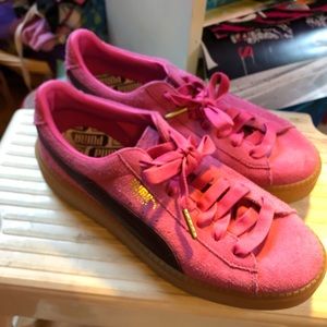 Puma suede platform sneakers